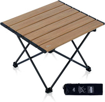 Ultralight Compact Camping Folding Table with Carry Bag (Nature- S)