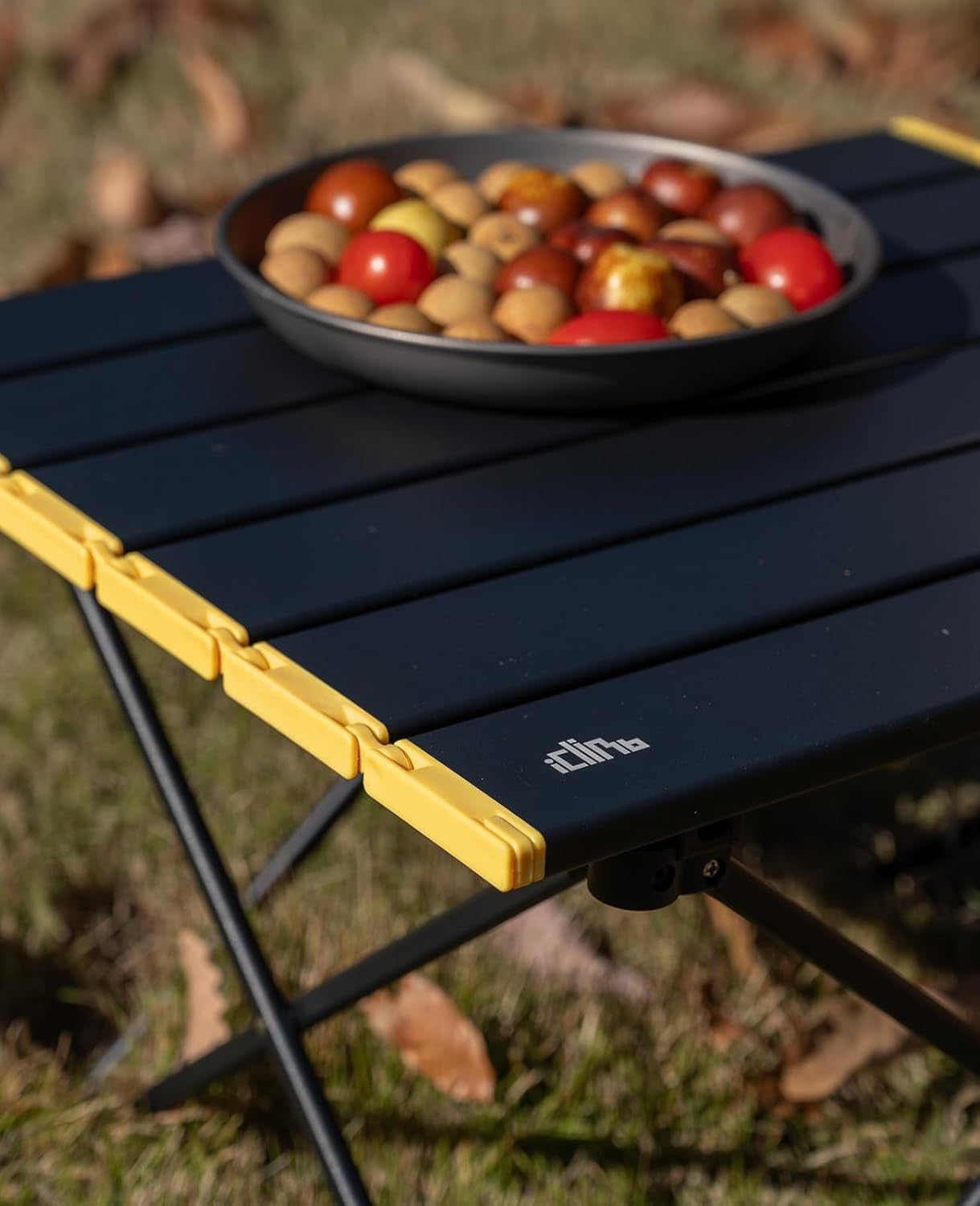 Ultralight Compact Camping Folding Table with Carry Bag (Black - S)