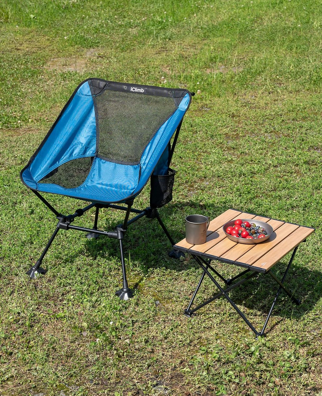 Ultralight Compact Camping Folding Table with Carry Bag (Nature- S)