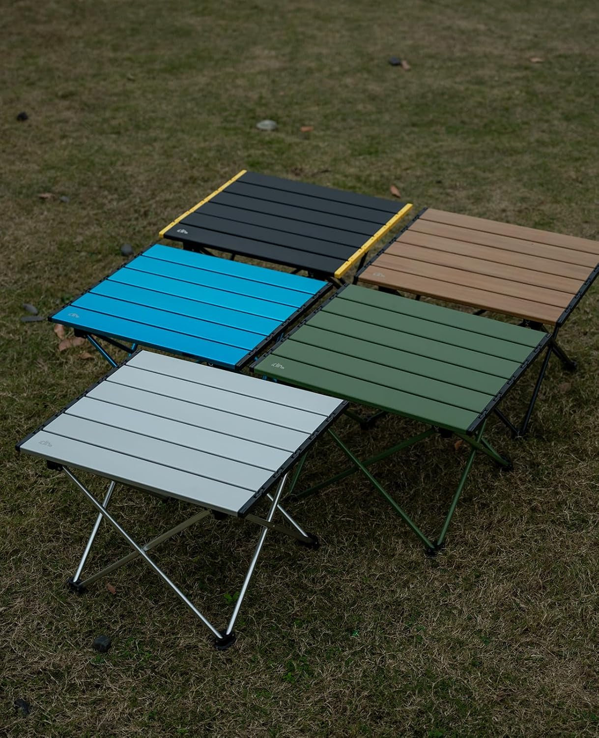 Ultralight Compact Camping Folding Table with Carry Bag (Silver - L)