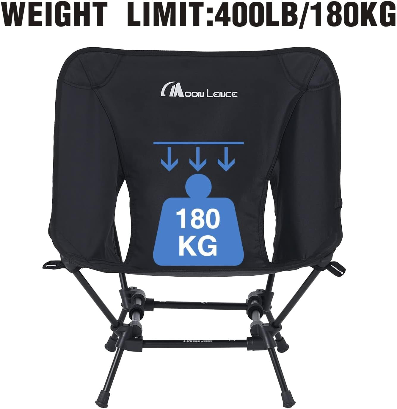Camping Chairs, Compact Backpacking Chair Small Folding Chair Lawn Chair with Side Pockets Portable Lightweight for Hiking & Beach & Fishing