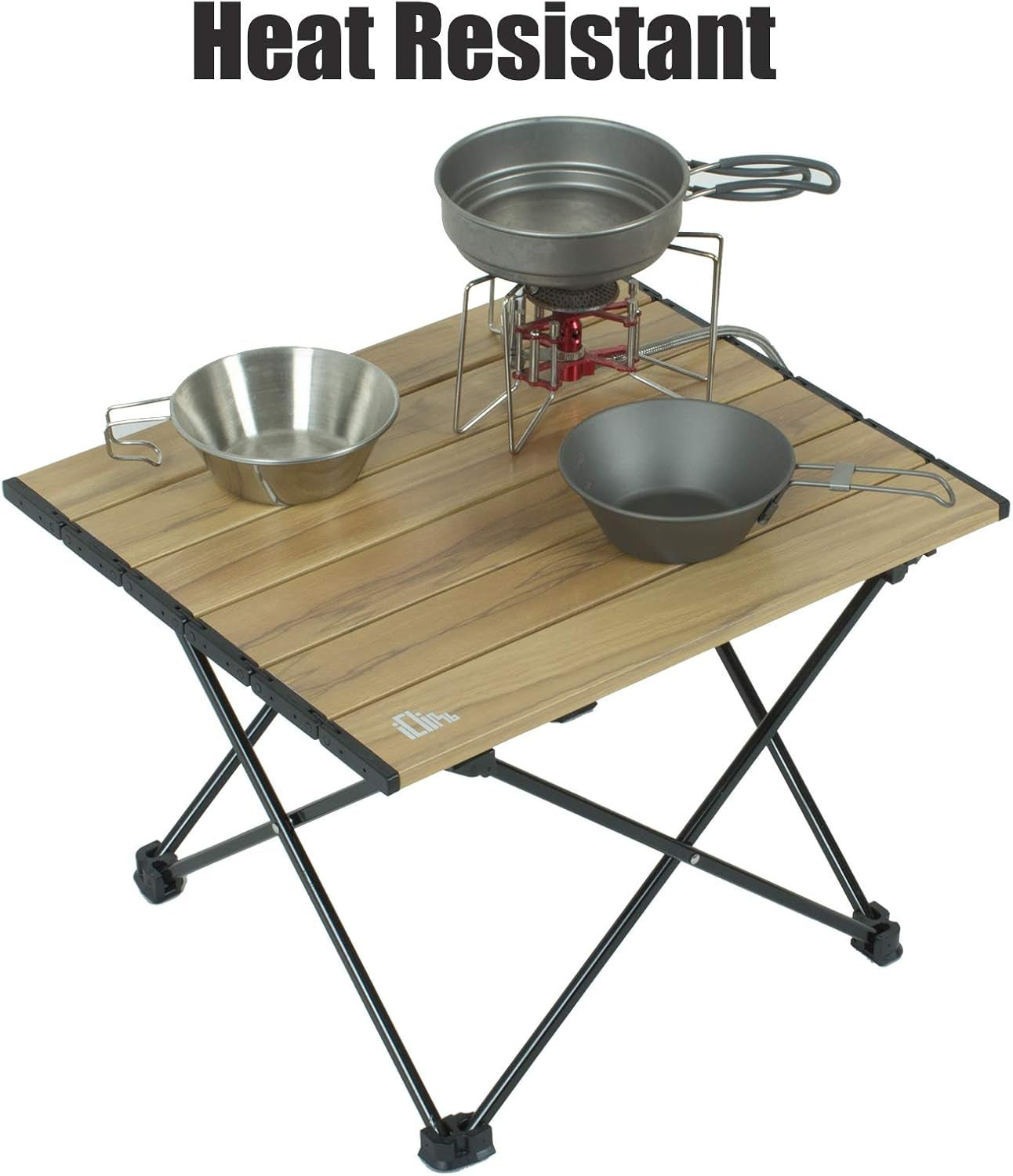 Ultralight Compact Camping Folding Table with Carry Bag (Nature- S)