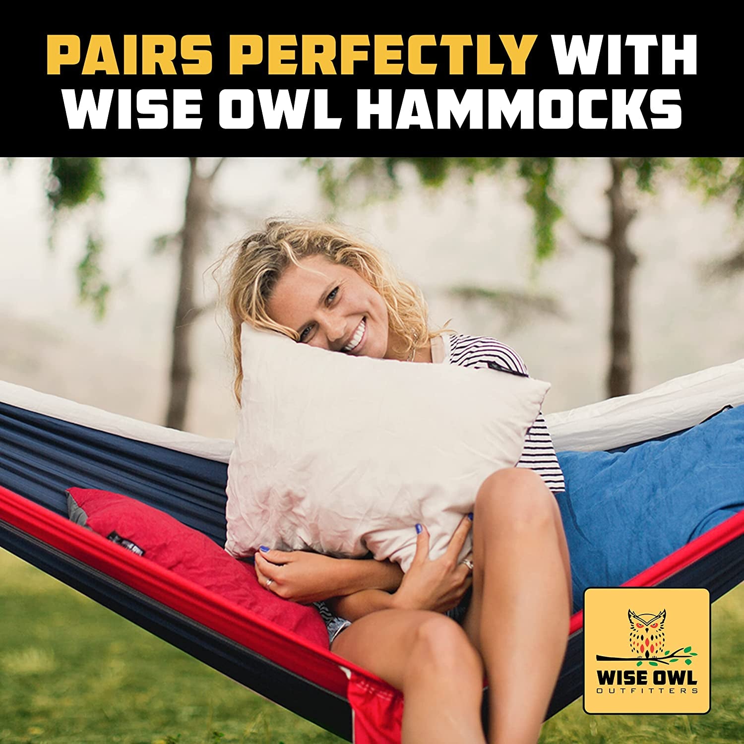 Camping Pillow - Camping Essentials and Travel Pillow for Airplanes, Camping, and Travel - Memory Foam Washable Pillow - Small/Medium