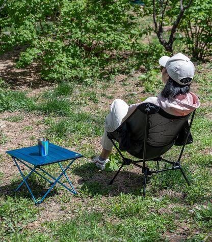 Ultralight Compact Camping Folding Table with Carry Bag (Nature- S)