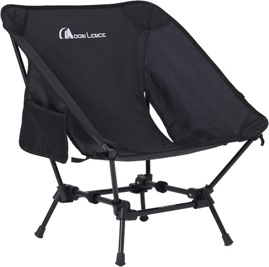 Camping Chairs, Compact Backpacking Chair Small Folding Chair Lawn Chair with Side Pockets Portable Lightweight for Hiking & Beach & Fishing